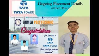 Ongoing Placement 2020-23, Gumla Polytechnic, Gumla, Jharkhand