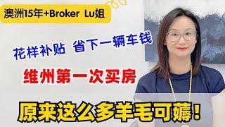 花样补贴爽翻!维州首套房子，哪些羊毛可以薅？