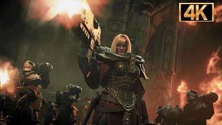 Battle Sister Saves Ultramarine From Necron Army Scene WARHAMMER 40K Cinematic