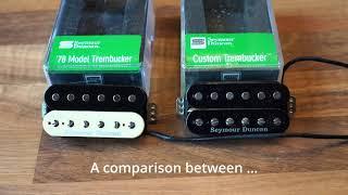 Seymour Duncan '78 Model vs. Custom (TB-5) with Music Man Silhouette