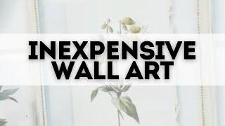 Inexpensive wall art