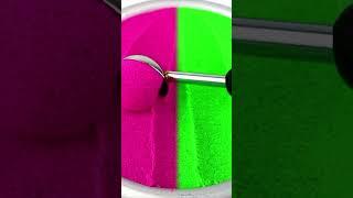 Pink and Green Satisfying Scoop - Satisfying Kinetic Sand ASMR