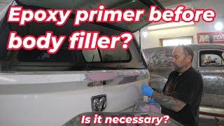 Do you need to prime before applying body filler?