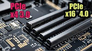 The SHOCKING Difference Between PCIe X4 3.0 and X16 4.0