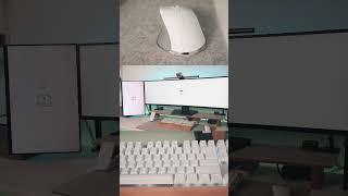 White Themed Desk Setup #mouse #keyboard #desk #desktop #setup #shorts #shortvideo #shortsfeed