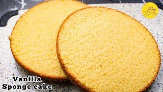 How to make perfect vanilla sponge cake / Best sponge cake recipe / Basic cake for beginners