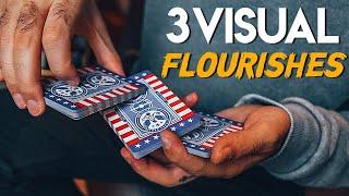 Learn 3 FANCY Flourish Moves (Cardistry & Magic Tutorial)