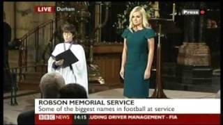 Pie Jesu - Katherine Jenkins and Liam Rhys Jones at Sir Bobby Robson's memorial service