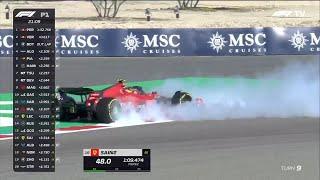 Sainz SPINS in FP1 -  Bahrain GP 2023