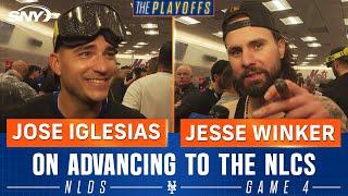 Jose Iglesias credits the Mets organization, Jesse Winker shares emotions after NLDS victory | SNY