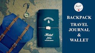 BACKPACK TRAVEL JOURNAL & WALLET SETUP | Journal De Sylvie