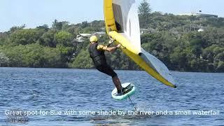 Ballina NSW Wingfoiling at Martin St boat ramp