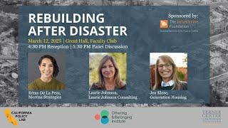 Rebuilding After Disaster: Terner Center Spring Event