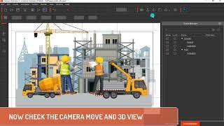 what is the different prop and scene in cartoon animator 4