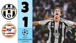 Juventus - PSV (3-1) HIGHLIGHTS | Yildiz goal, Mckennie goal | Champions League 24/25