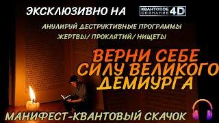 ВЕРНИ СЕБЕ СИЛУ ВЕЛИКОГО ДЕМИУРГА / RECOVER YOURSELF THE POWER OF THE GREAT DEMIURG