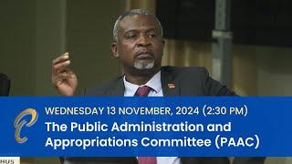 24th Meeting - Public Administration & Appropriations Committee - November 13, 2024 - THA