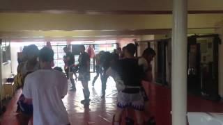 Muay Thai sparring at K-Star Thai Boxing Birmingham