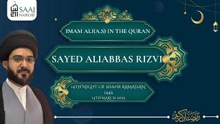 14th Night - Sayed Aliabbas Rizvi | Shahr Ramadhan 1446 A.H