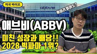 AbbVie 애브비 미친 매출과 배당성장세!! 휴미라 특허 절벽에도 2028년 글로벌 빅파마 1위로 예상되는 이유!!