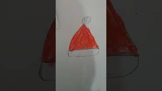 I draw  Santa  cap