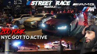 STREET RACING F90 M5 VS AMG GT63 BMW G82 M4 & MORE NYC GETS TOO ACTIVE COP CHASE ROAD BLOCK INSANE!