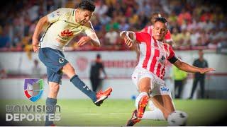 Necaxa y América empatan a uno en juego con polémico trabajo arbitral