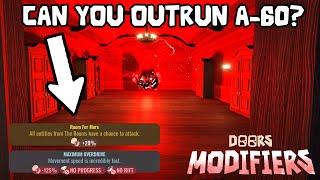 Can You Outrun A-60 and A-120 Using The MAXIMUM OVERDRIVE Modifier? DOORS (Roblox)