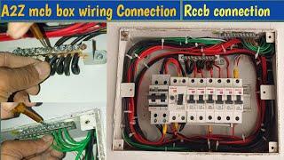 full mcb box wiring connection||rccb connection||mcb box connection||12 way mcb box connection