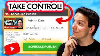 How to schedule YouTube Video's with TubeBuddy's Schedule Publish!