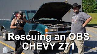 RESCUING AN OBS 95 CHEVY K1500 Z71, Truck Rescue Road Trip, Saving an OBS Chevy Z71 from a field