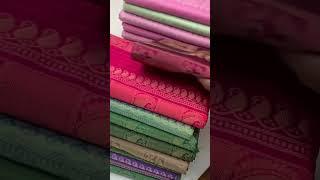 Borderless Soft silk sarees latest trendy peacock design | Sirumugai soft silk sarees