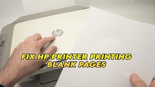 How to Fix Any HP Printer Printing Blank Pages