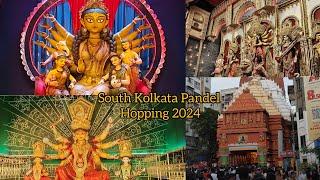 South Kolkata Pandel Hopping|Durga Puja Paldel Hopping 2024|South Kolkata