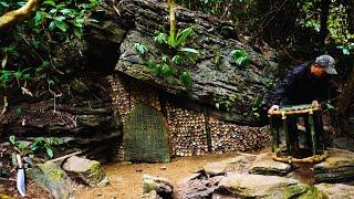 TIME-LAPSE: Full Video 300 days Solo Bushcraft and Survival. Bushwalking alone in the rainforest.