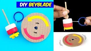 how to make cardboard Beyblade , how to make spinning top at home , bottle cap spinner making