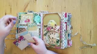 Vintage Spring Flowers Junk Journal Flip Through - SOLD