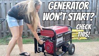 Generator won't start? No fire? How to bypass the oil sensor switch on any Honda, Briggs, etc.