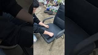 沙发、座椅、电动车破损怎么办？自粘皮革贴，一撕一