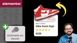 Elementor - Animate Product Card on Hover