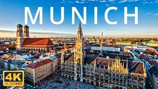 Munich, Germany 4k  1 Hour Drone Aerial Relaxation Film ,Calming Music,Stunning and Relaxing Views