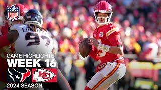 Houston Texans vs. Kansas City Chiefs | 2024 Week 16 Game Highlights