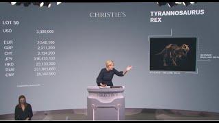 T. rex STAN | King of Dinosaurs sells at Christie’s