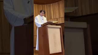 主キリストは、受肉し、私たちの罪、いや私たちの罪ばかりでなく、全世界の罪を償ういけにえとして世に来られた。（説教抜粋「あなたはわたしの愛する子、わたしの心に適う者」ルカ3:15-17,21-22より）