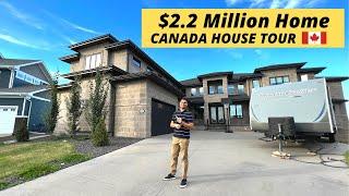 Canadian Houses| Inside a $2,200,000 Mega MANSION in Edmonton, Canada! | Life in Canada