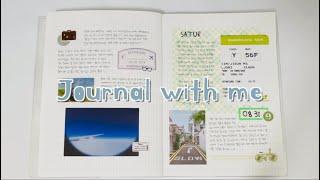 ️5일치 다이어리 꾸미기 / 여행다꾸️ / 감성다꾸 / 다이어리 asmr / Travel Journal with me