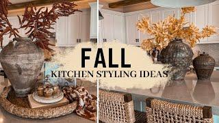 FALL KITCHEN ISLAND STYLING || DECORATE WITH ME || 2024