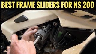 NS 200 Frame Slider Installation | Is MOTOAGGRANDIZE Frame Slider best ? find out |  [PSR Rides]