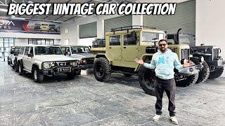 India's biggest vintage car Collection | Nissan Patrol, Toyota Land Cruiser , 1 -ton ,Old  Defender