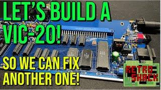 Let's build a new Commodore VIC-20 so we can diagnose and fix another one!(contains flashing images)